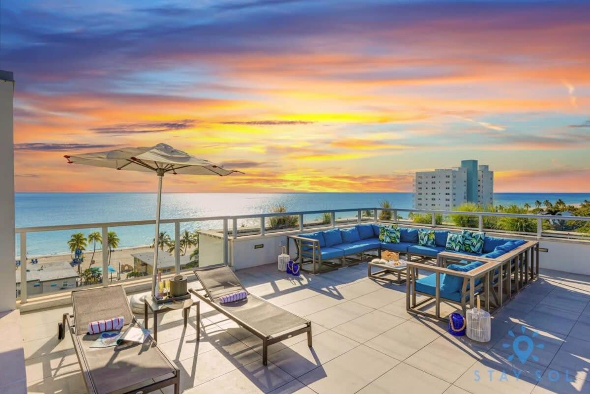 Rooftop Pool - Ocean View Balcony - Hollywood Beach Exterior foto